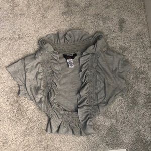 Grey shawl size medium (juniors)